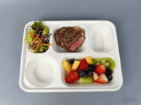 Assiettes rectangles Offre Spéciale à 5 compartiments Plateau alimentaire canne à sucre bagasse