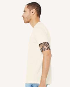 Camiseta unisex Heather CVC-3001CVC Camiseta de cuello redondo 52% 48% Mezcla de poliéster, Camiseta de brezo transpirable natural unisex de ajuste clásico - Product Image 2