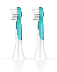 Philips Sonicare pour enfants - Têtes de brosse à dents électriques de remplacement authentiques, format compact, pour enfants de 3 ans et plus, lot de 2, HX6032/94 - Product Image 3