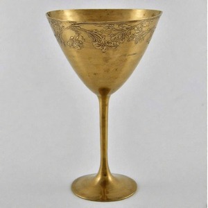 Eden Goblet Cáliz sagrado Copa de vino de comunión de latón antiguo Copa de vino hecha a mano Vintage para iglesia y ceremonias espirituales - Product Image 3