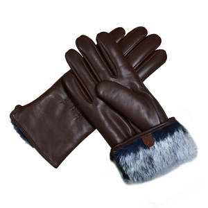 Guantes de cuero cálidos para mujer, guantes de moda para conducción al aire libre, color rojo, accesorios, venta al por mayor - Product Image 5