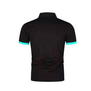Camiseta de Polo de algodón 100% de alta calidad para hombre, logotipo personalizado, diseño liso, ropa informal de talla grande OEM, patrón sólido de punto - Product Image 2