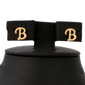 Women's Alphabetic <b>Locket</b> Set - Gold - Product Image 3
