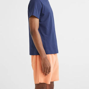 กางเกงขาสั้นผ้าฝ้ายสำหรับผู้ชายเอวยางยืดสไตล์ลำลองแบบเชือกผูกสำหรับวิ่งฤดูร้อน - Product Image 5