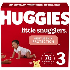 Pour Little Snugglers Coton Jetable Bébé Couches Taille 3 76 Compte Fuite Garde & Doux Respirant Absorption - Product Image 1