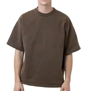 เสื้อยืดคอกลมของผู้ชายทรงหลวมเปิดไหล่สไตล์ใหม่100% ออกแบบได้ตามต้องการ - Product Image 6