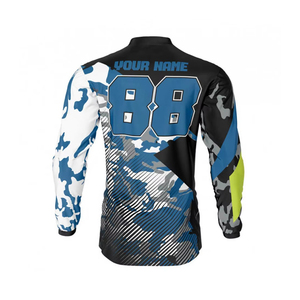 เสื้อมอเตอร์ครอสสำหรับผู้ชายเสื้อทีมแข่งวิบากผ้าเจอร์ซี่สำหรับฤดูหนาวระบายอากาศได้ดีปรับแต่งได้กันน้ำ - Product Image 2