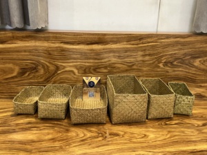 Caja de paja de algas marinas personalizable con tapa, fabricante de cestas de paja, producto respetuoso con el medio ambiente sostenible directo de Vietnam - Product Image 4