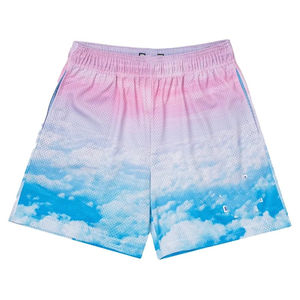 Venta al por mayor pantalones cortos básicos skyline de la ciudad de Nueva York gimnasio hombres pantalones cortos casuales fitness deportes pantalones cortos verano entrenamiento malla pantalones cortos Hombre - Product Image 4