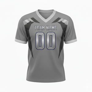 เสื้อฟุตบอลอเมริกันแบบสั้นแขน ป้องกันแบคทีเรีย แบบกำหนดเอง ไซส์ XL ขนาดใหญ่พิเศษ ลายพิมพ์แบบรีดร้อน - Product Image 6