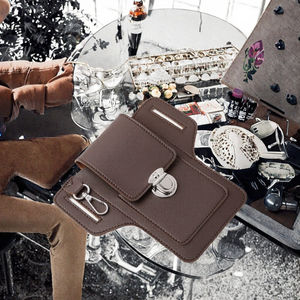 Étui de téléphone en cuir fin, portefeuille à rabat, couleur noire, housse de protection, style simple, logo OEM, design de pièces, emballage, étui de téléphone en cuir - Product Image 3