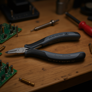 กรรไกรตัดปลายอเนกประสงค์ Knipex Electronics พร้อมด้ามจับหลายส่วน ด้ามจับขัดเงาแบบกระจก กรรไกรตัดและกรรไกรเฉือน - Product Image 3