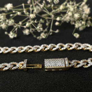 Bracelet de tennis en diamant naturel en or massif 10 carats cadeau chrétien bijoux fins de luxe - Product Image 4