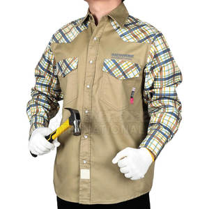 Camisas de soldadura de alta calidad para hombre, servicio OEM, diseño personalizado, camisas de soldadura para hombre más vendidas - Product Image 4