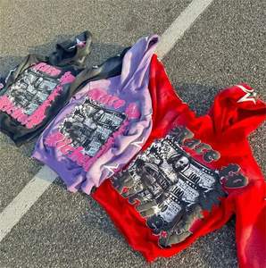 Sweat à capuche personnalisé avec impression 3D pullover unisexe décontracté Street Wear sweats à capuche lourds sérigraphie sweats à capuche - Product Image 2