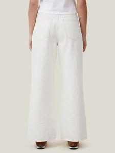 Pantalones Vaqueros Rectos Anchos de Algodón Ecológico de Alta Calidad para Mujer 2026, Transpirables, con Diseño de Logotipo Personalizado, OEM - Product Image 2