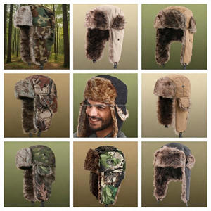 <b>Camo</b> Trapper Hat with Ear Flaps for Winter Outdoor Work and Travel - Product Image 6