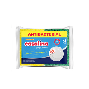 Casalina แผ่นฟองน้ำขัดทะเลสำหรับทำความสะอาดจานหลากสีบรรจุน้ำหอมแบคทีเรียขนาด2 12.5x9x3ซม. - Product Image 3