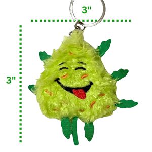 PAW:20 Porte-clés Bud the Weed Nug, Peluche mignonne en coton PP, Parodie originale Nugget Spins sur porte-clés, Jouet anti-stress amusant pour adultes - Product Image 2