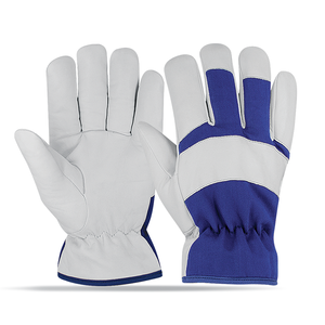 Gants d'assemblage en cuir de peau de chèvre de haute qualité avec manchette en cuir gants d'assemblage en tissu de verrouillage de sécurité industrielle pour hommes - Product Image 3