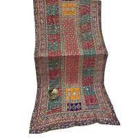 Châles en soie imprimés faits main de luxe indiens et pakistanais, avec broderie lourde et travail miroir, ensembles de foulards longs pour femmes, mode hiver