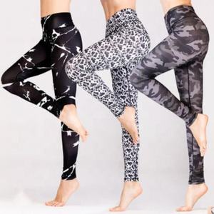 Pantalon de Yoga d'entraînement de sport taille haute personnalisé pour femmes collants de Fitness de gymnastique doux Leggings à séchage rapide Style décontracté en gros - Product Image 1