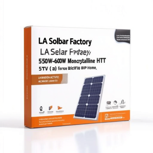 Panel Solar Monocristalino HJT de Media Celda LA Solar Factory 550W-600W con Certificación TUV para BIPV Residencial - Product Image 2
