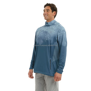 Sweat à capuche de pêche UPF 50+ pour hommes, séchage rapide, protection UV, léger, respirant, chemise de pêcheur performante à manches longues - Product Image 3