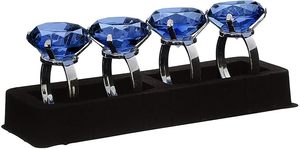 Articles ménagers de luxe en métal Anneau de serviette bleu sarcelle en vrac pour la décoration de fête Ajoutez une touche élégante à votre table à manger - Product Image 2