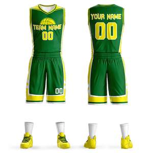 Uniforme de basket-ball personnalisé pour hommes Short en polyester de style américain avec logo pour adultes entraînement d'été dans le New Jersey - Product Image 1