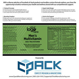 Cápsulas Multivitamínicas para Hombres Adultos de Alta Calidad, las Más Vendidas, con Vitaminas y Minerales para el Apoyo del Hígado, Hechas en EE. UU. - Product Image 4