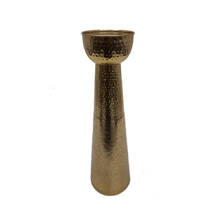 Dernière bougie décorative en métal support de pilier or fini pour la maison mariage noël éclairage de table décor à la main en vrac - Product Image 6