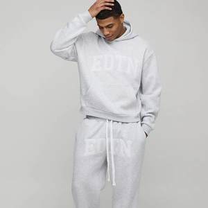 Fabricante de calidad superior en Pakistán Logotipo personalizado Joggers Conjuntos Ropa deportiva Ropa de entrenamiento Gimnasio Cómodo Chándal para hombre - Product Image 1