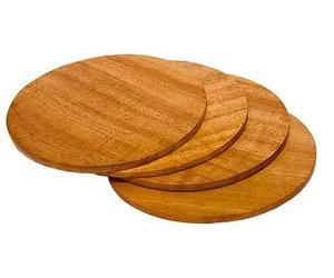 Juego de posavasos de madera y resina Diseño redondo cuadrado Taza de té y café Posavasos de resina de madera - Product Image 3