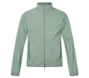 SPRINT SPORTS Unisex Full Zip Windproof Eco-Friendly Quick Dry <b>Cycling</b> <b>Jacket</b> Long Sleeve Mustard Color 100% Polyester Adult - Product Image 2
