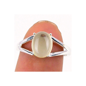 แหวนอเมทิสต์รูปไข่สีเขียวธรรมชาติทำด้วยมือเครื่องประดับชั้นดีขายส่งจำนวนมากใน925แหวนเงินสเตอร์ลิง - Product Image 5