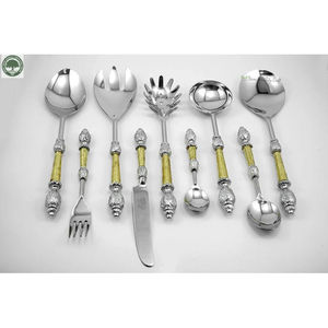 Juego de cucharas de CENA DE Metal inoxidable elegante de 6 piezas de calidad superior para servir en restaurantes, bodas o negocios para regalos - Product Image 3