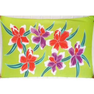 100% Fine Quality Rayon Hand-Painted Hawaiian Sarongs Pareo Custom Wholesale Beachwear Cover Asia <b>Pacific</b> Islands HPGU010-04-180 - Product Image 1