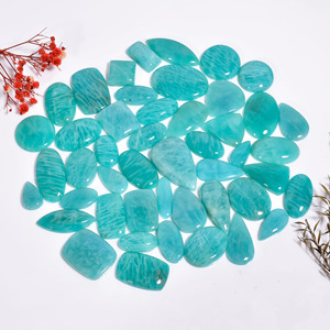 พลอยอะมาโซไนต์ธรรมชาติแบบ100% อัญมณีทรงหลวมรูปทรงผสมและอัญมณีธรรมชาติสำหรับทำเครื่องประดับ - Product Image 3
