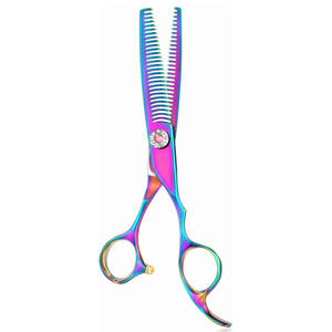 กรรไกรไทเทเนียมหลายสีกรรไกรซูเปอร์คัท6นิ้วสำหรับช่างตัดผม - Product Image 1