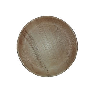 Assiette à dîner en feuille de palmier jetable compostable écologique de la meilleure qualité biodégradable au design plat pour le service alimentaire de mariage - Product Image 1