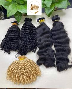Top vente 100% Remy vierge vietnamien Extensions de cheveux Super Double dessiné cuticule alignée trame vagues naturelles traitées à la Machine - Product Image 3