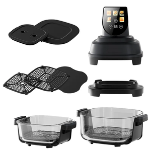 Mini Friggitrice ad Aria Digitale Smart Senza Olio con Doppio Cestello - Product Image 4