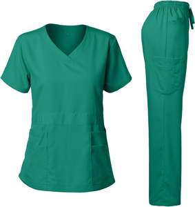 Uniformes médicos cómodos de nueva moda para mujer, Joggers elásticos suaves, conjuntos rectos, trajes de enfermería para mujer - Product Image 6