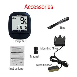 Compteur de vitesse numérique sans fil étanche pour vélo Sunding Joycune JOY-587 - Product Image 6