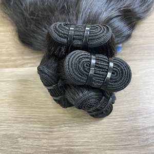 Extensiones de cabello ondulado natural virgen sin procesar de trama de cabello vietnamita crudo más vendido precio de fábrica - Product Image 3