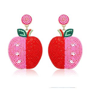 Best quality <b>earring</b> for wearing in wedding seed beaded embroidery <b>handmade</b> <b>earring</b> for girls from India - Product Image 6