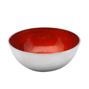 Bol intérieur en laiton plaqué, bol en métal vert émaillé - Product Image 5