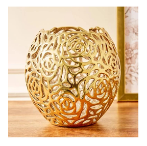 Vase à fleurs décoratif en aluminium moulé pour la table et l'étagère, ajoutant une touche sophistiquée à l'intérieur de la maison - Product Image 5