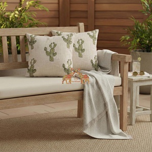 Última llegada: Hermosa funda de cojín hecha a mano con estampado de cactus para silla, decoración de sala de estar, funda de cojín de viaje. - Product Image 2